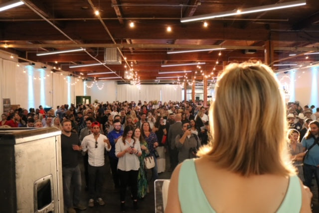 Jane McGarry Emcee to a full house